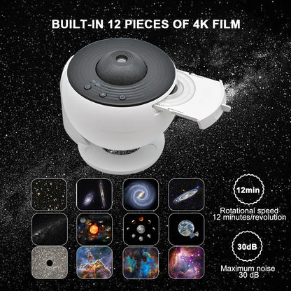 Solar System Galaxy Projector – 360° Space Night Light for Kids & Adults