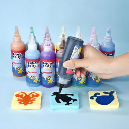 Aqua Fairy Water Art Kit – Magic Water Drawing Set with Molds & Color Bottles
